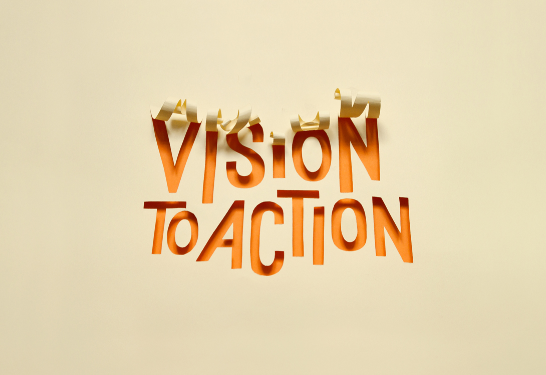 Separador de área de investigação, onde o design em recorte de papel equilibra a estética visual com a representação conceptual do tema de neurociência.