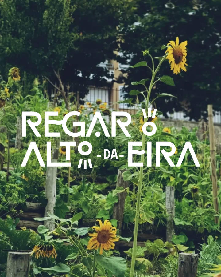 Design do logotipo principal da horta, destacando a sua tipografia e símbolo com atenção ao detalhe.