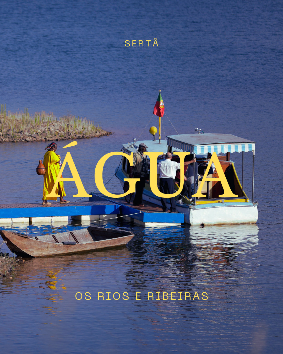 Uma imagem que representa a “água”, com um design que evoca a fluidez, a inovação e o fluxo de ideias do festival