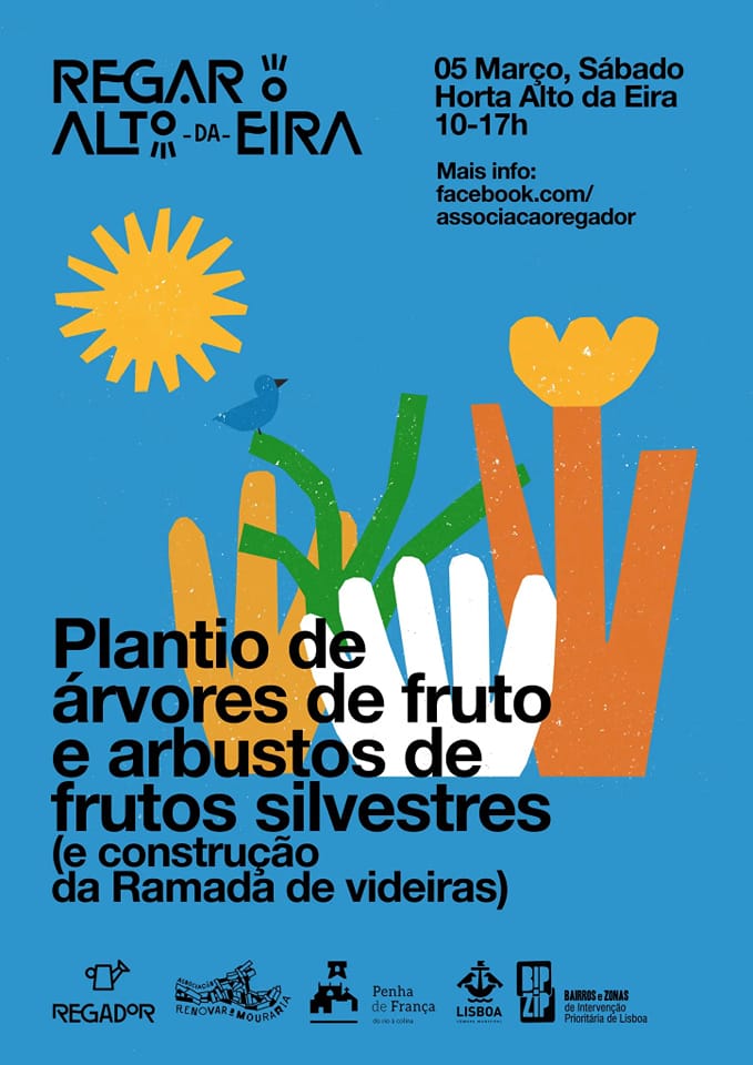 Imagem do cartaz, mostrando a aplicação de cores e formas com ponderação e atenção ao detalhe, resultando num design singular.