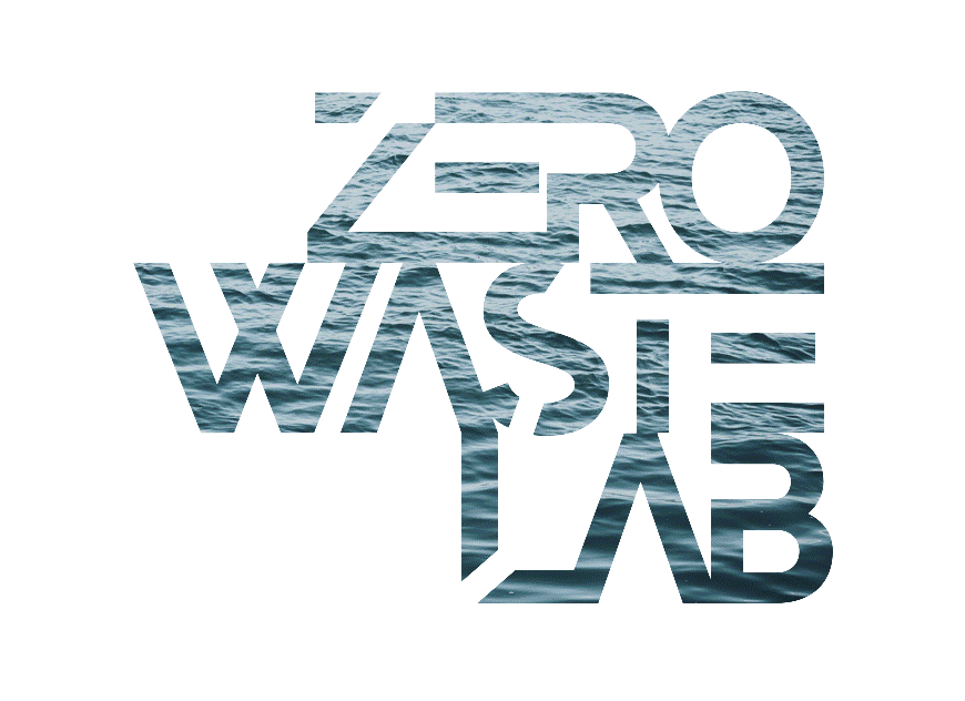Logotipo Zero Waste Lab animado, com elementos gráficos que se movem de forma criativa, reforçando a sua comunicação disruptiva.