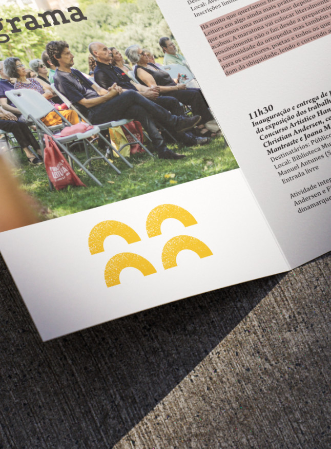 Dito pelo ChatGPT:  Pormenor de um projeto de design editorial, mostrando a organização do layout e as escolhas tipográficas